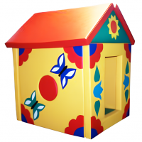 "Домик" с креплениями трансформируется в маты (116х100х140 см)