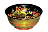 Чашка с хохломской росписью (10х4,5 см)