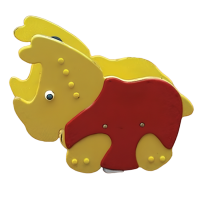 Качалка на пружине "Носорог"