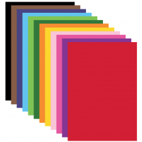 Картон цветной мелованный (12 цветов)