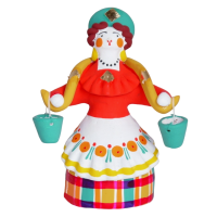 Дымковская игрушка "Барыня №1 водоноска"